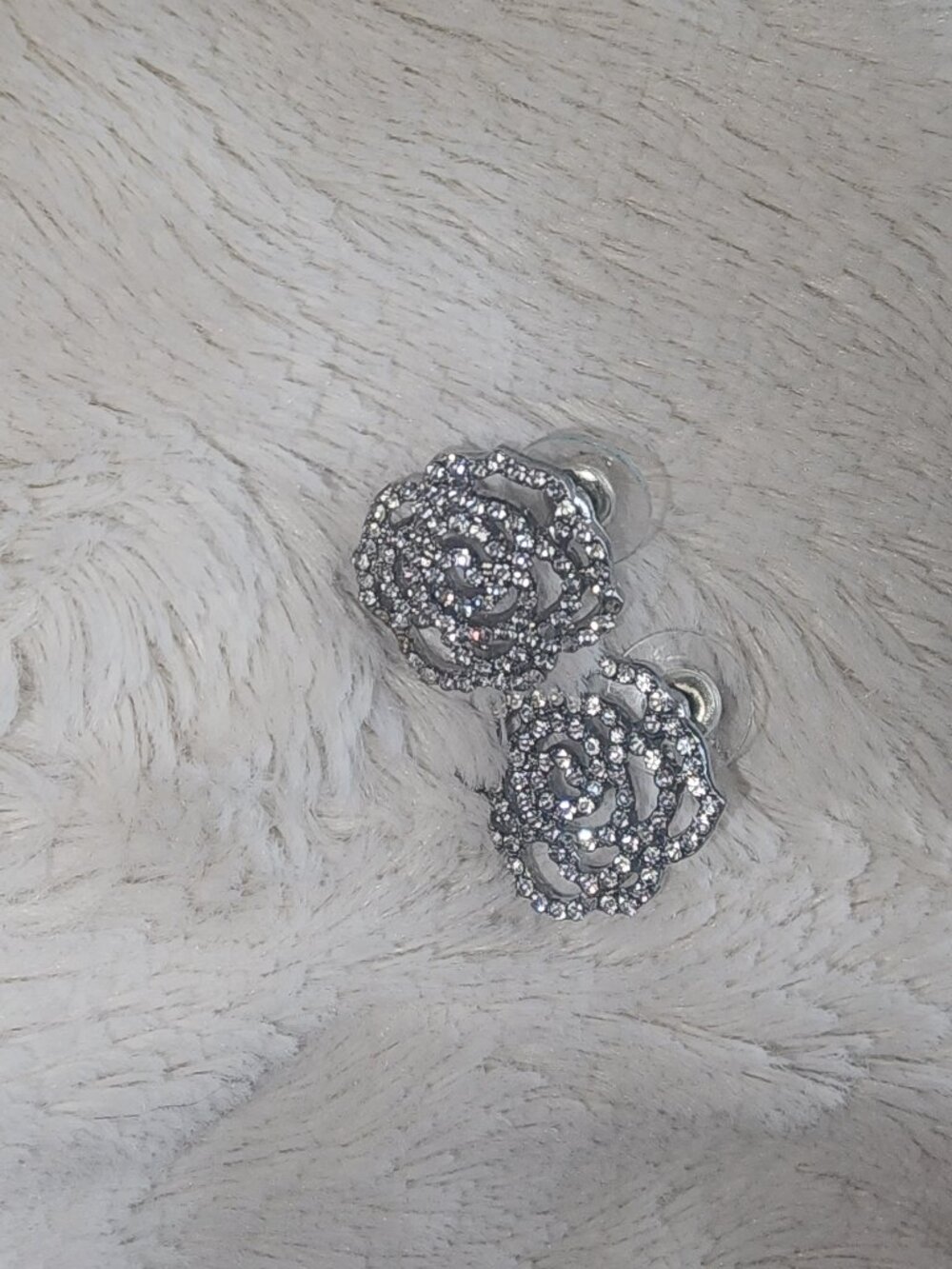 Unique Big Rose Flower  Earrings